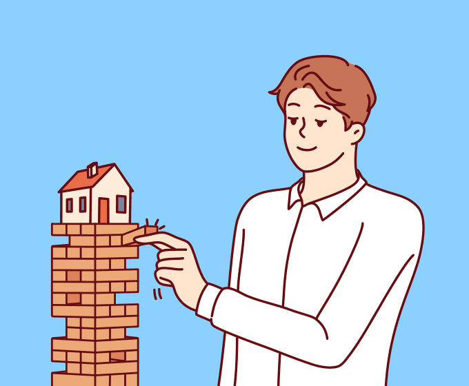 Balancing Real Estate Decisions Illustration Balancing Real Estate Decisions Illustration