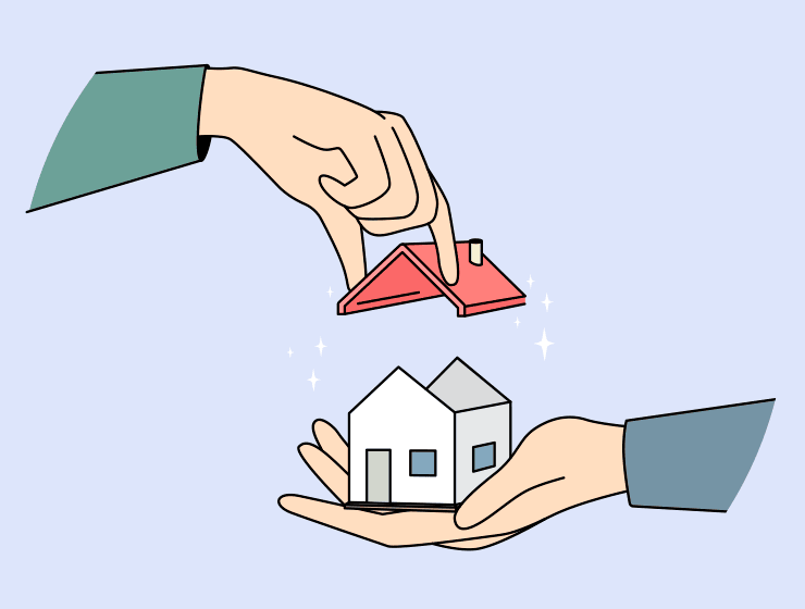 Building a House Illustration Building a House Illustration